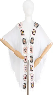 Produktbild von Art Of Polo Damen-Poncho Abdullahi weiß One size