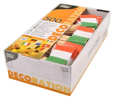 Obrázek produktu pro Papstar 16638, Zelená, Červená, Bílá, Dřevo, Papír, Dřevo, Italy, 80 mm, 0,27 g, 92 mm