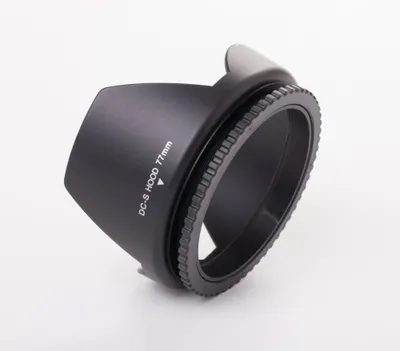 Produktbild von vhbw Gegenlichtblende für 77mm Objektiv, tulpenförmig, 10,3 cm, schwarz
