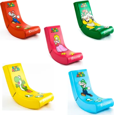 Produktbild von X Rocker Yoshi Floor Rocker, Gaming-Sessel, Gepolsterter Sitz, Gepolsterte Rückenlehne, Universal, Kunstleder, Kunstleder