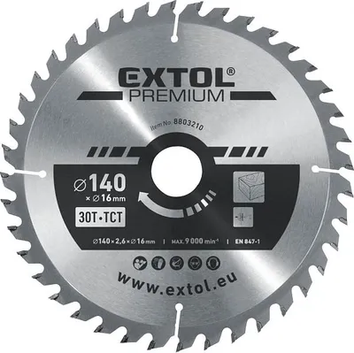 Obrázek produktu pro Kotouč pilový s SK plátky, 140x2,0x16mm, 30T