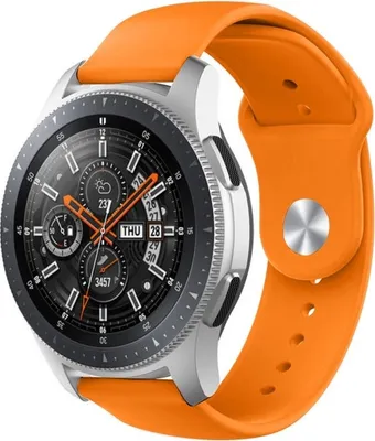 Produktbild von Strap-it Samsung Galaxy Watch 46mm Sportarmband (Orange)