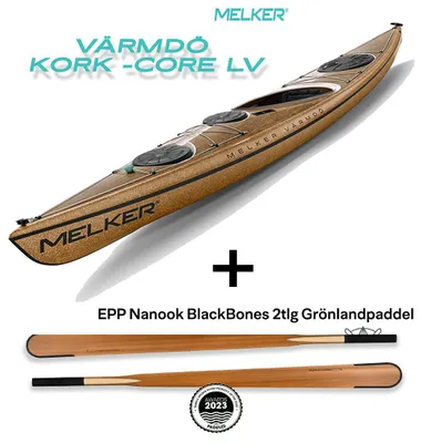 Produktbild von Melker Värmdö Kork -Core LV (Low Volume) mit paddle (EPP Nanook BlackBones 2tlg), Melker Material:Cork-Core, Farbe (Herstellerbezeichnung):Kork Neutral