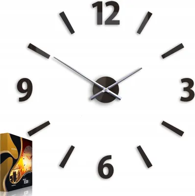 Produktbild von ModernClock, Uhr, wanduhr braun groß, wanduhr 75cm, Klaus, DIY, Wohnzimmeruhr