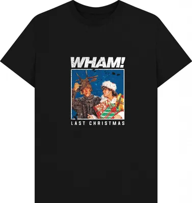 Obrázok produktu pre Wham - Tričko "Last Christmas" pre mužov/dámy Uni PN1892 (M) (Black)