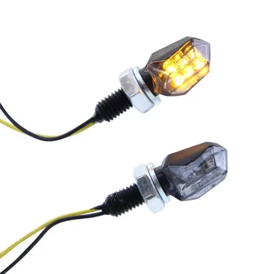 Immagine prodotto di Microindicatori LED per moto, colorati di nero