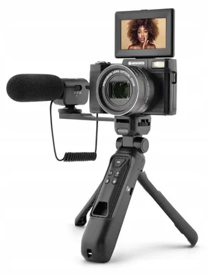 Zdjęcie produktu dla AgfaPhoto Realishot VLG-4K, 24 MP, CMOS, 5x, 4K Ultra HD, 980 g, Czarny