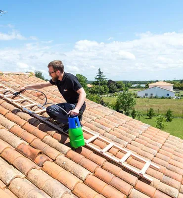 Image de Echelle plate de toit en bois pour couvreur Safety Roof - 2x2,5m