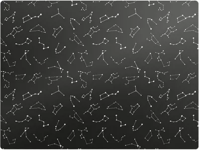 Produktbild von Konstellationsmuster – Bodenschutzmatte – Stuhlunterlage 120x90 cm – Rutschfest – Hartbodenmatte