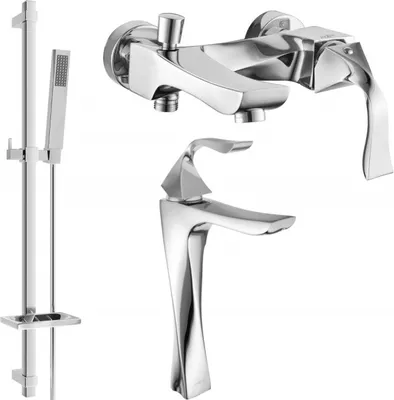 Produktbild von Mexen Estrella DQ02 Badewannenset, Chrom - 72313DQ02-00