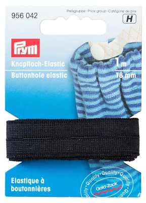 Produktbild von Prym 19560420, 18 mm, Schwarz, 1 m, 1 Stück(e), Polyester, 30 °C