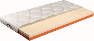 Obrázek produktu pro Vrchní matrace Benab Bambino Latex Matrace 60 x 120 cm H2 / H4 tvrdost 8 cm výška Topper, Lyocel, Latex, PUR