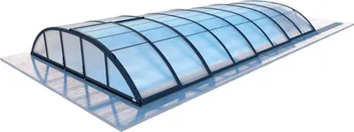 Produktbild von Poolüberdachungen Horizon - 7.03x3.36 m - 8 mm Hohlkammer-Polycarbonat - für pool BAS7307