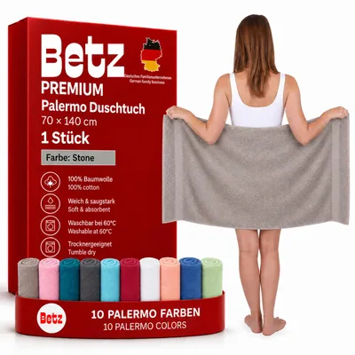 Produktbild von Betz Duschtuch 70x140 cm PALERMO 100% Baumwolle  Farbe: stone