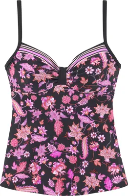 Produktbild von LASCANA Bügel-Tankini-Top Bohemian schwarz-pink Größe 42 Cup B