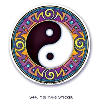 Obrázok produktu pre Nálepka na okno Yin Yang - sada 4 ks - 10,5 cm