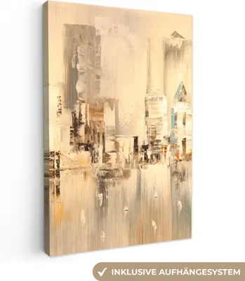 Obrázek produktu pro OneMillionCanvasses® - Obrazy na plátně - Olej - Abstraktní - Panorama, Nástěnné umění, Nástěnná dekorace Obývací pokoj Obrazy, 20x30cm