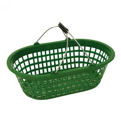 Produktbild von Gartenkorb gruen Kunststoff oval 15 kg