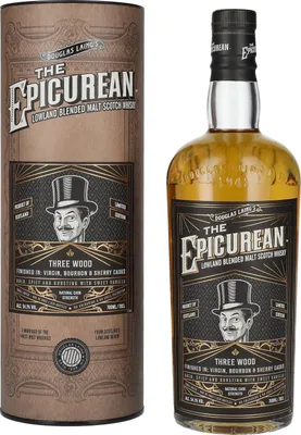 Produktbild von Douglas Laing THE EPICUREAN Three Wood Lowland Blended Malt 54,1% Vol. 0,7l in Geschenkbox