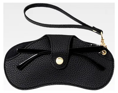 Produktbild von Brillenetui, Tragbare Sonnenbrillentasche, Neopren Reißverschluss Sonnenbrille Tasche mit Gürtelclip für Brillen, Tragbare Hülle für Schlüssel (Schwarz)