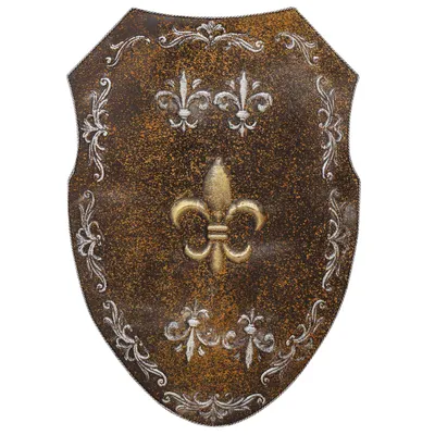 Produktbild von Eisenschild Ritterschild Ritter Wandschild Schild Wappen Rost Antik-Stil 71cm