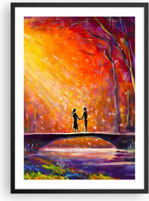 Produktbild von Gerahmtes Poster - Schwarzer Rahmen - Wald Baum Natur - 50x70 cm - Wand Bild - Wanddeko - Wandbilder - Kunstposter - Wandposter - Bilderrahmen - Bilder - Kunstdruck - Wandbild - P2BPA50x70-3965