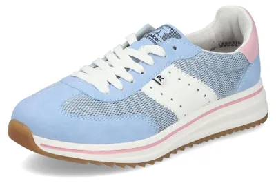 Imagen del producto de Zapatos de cordones para mujer Rieker, color azul claro – horma extra ancha