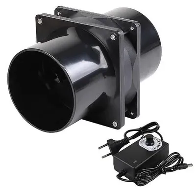Zdjęcie produktu dla Wentylator kanałowy 120 mm z regulatorem prędkości do łazienki