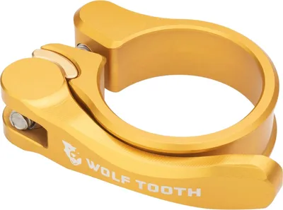 Image de Pince de selle Wolf Tooth à serrage rapide, 34.9mm, or