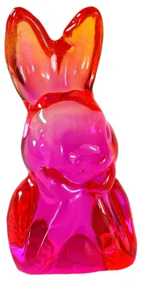 Produktbild von Werner Voß Dekorationsobjekt Kristall Hase Pink (12cm)