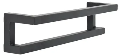 Image de LOFT42 Firm Porte-serviettes mural noir métal - 95x20x25