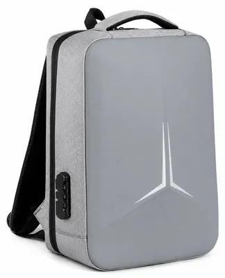 Obrázek produktu pro Šedý anti-theft batoh na notebook 15.6” s USB nabíjením a bezpečnostním zámkem