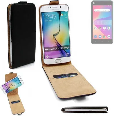 Produktbild von K-S-Trade® Schutzhülle Handyhülle kompatibel mit BLU Studio X10 2022 Flipstyle  360° Smartphone Tasche, schwarz, Case Flip cover