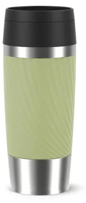 Produktbild von EMSA Travel Mug Classic Twist Isolierbecher 0,36L Grün N20255, Grün, Edelstahl, Silikon, Edelstahl, Polypropylen (PP), 4 h, 8 h