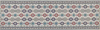 Zdjęcie produktu dla BELIANI Dywan chodnik wielokolorowy 60 x 200 cm orientalny wzór antypoślizgowy spód styl vintage do przedpokoju korytarza