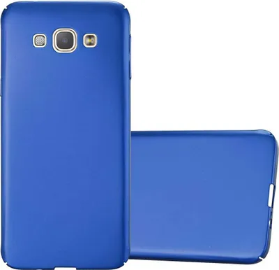 Produktbild von Cadorabo Hülle für Samsung Galaxy A8 2015 Schutzhülle in Blau Hard Case Handy Hülle Etui