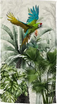 Produktbild von Good Morning Strandtuch Palme - 100x180 cm - 100% Mikrofaser