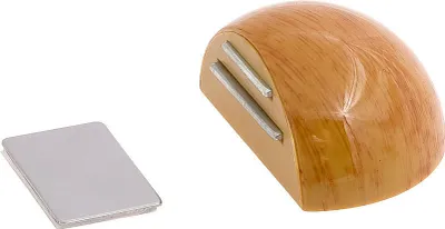 Immagine prodotto di Fermaporta autoadesivo con supporto magnetico, colore legno