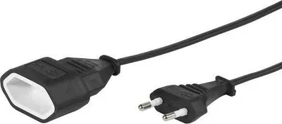 Produktbild von ViVanco™EV5S, 5 m, Drinnen, Typ C, Typ C, Schwarz, 1 AC-Ausgänge