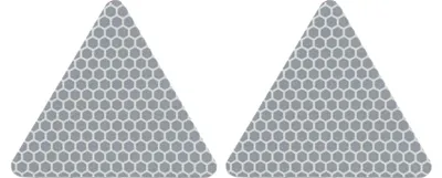Produktbild von Sticker Reflektierende Aufkleber Triangoli, Weiß, Set aus 2