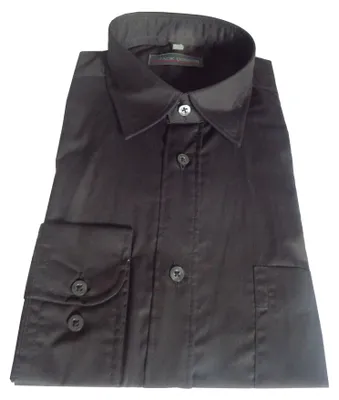 Produktbild von Herren Hemd langarm schwarz - in Größe S bis XXL, 7973;,