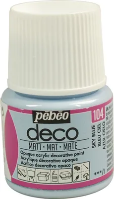 Produktbild von Matt opak Acrylfarbe - Himmelblau - 45 ml