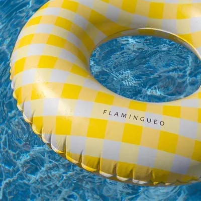 Produktbild von Opblaasbare Schwimmring für Erwachsene - Rechtwinklige Schwimmring - Großes Schwimmbadmatratzen (110 x 110 x 35 cm)