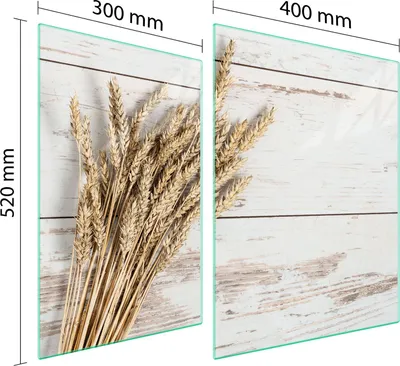 Obrázek produktu pro Skleněná Ochranná Deska Na Spotřebič 70X52 Dřevo