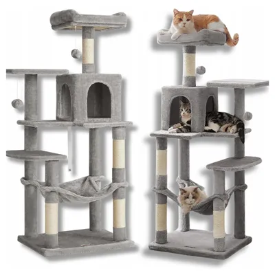 Produktbild von Feandrea Kratzbaum für Katzen XL 6 Ebenen 143cm mit Höhle