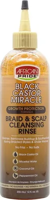 Produktbild von African Pride Black Castor Miracle Braid & Scalp Cleansing 12oz.