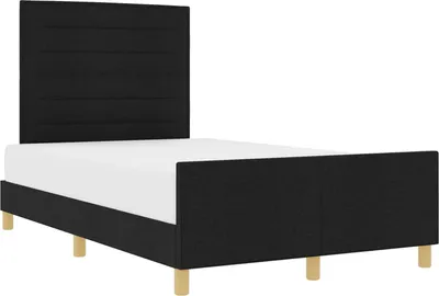 Obrázok produktu pre vidaXL Rám postele s čelom čierny 160 x 200 cm látka