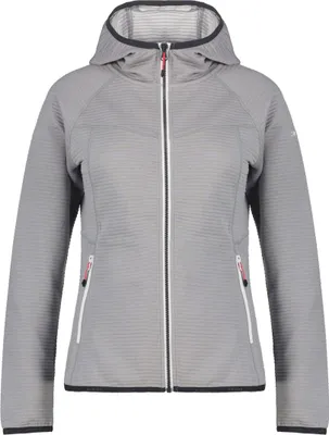 Image de Icepeak Berryville Midlayer avec capuche pour femme, Couleur:Gris, Taille:M