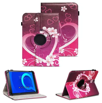 Produktbild von Tablet Tasche für Alcatel 3T 10 Hülle Schutzhülle Cover 360° Drehbar Schutz CaseFarben:Motiv 2