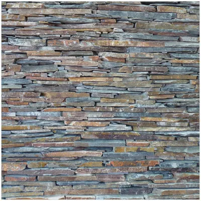 Produktbild von Wallario Memoboard Magnettafel aus Glas, Größe 50 x 50 cm, Motiv Natursteinmauer in grau braun